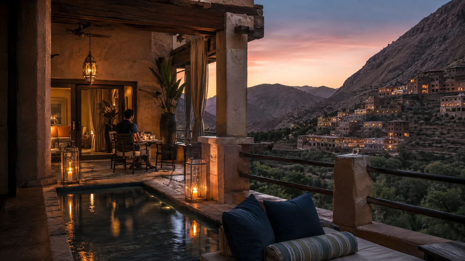 Premium hotel setting in a travel destination